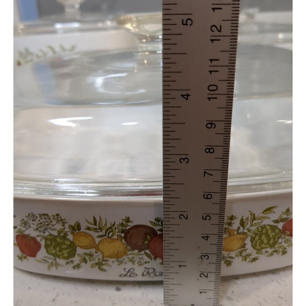 Corning Ware Spice of Life Le Romarin 10x10x2 Casserole Dish A-10 B with lid - Picture 5 of 14